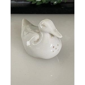 Vista Alegre Portugal White Duck Salt Shaker Vintage Miniature Salt Shaker‎ Only